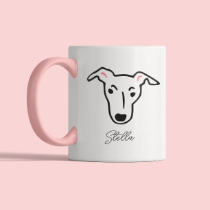 Süße Hunde-Liebhaber Hunde-Mama Hunde-Papa   Greyh Zweifarbige Tasse
