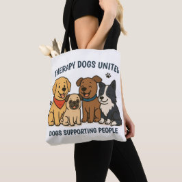 Süße Hunde unterstützen Menschen TDU-Tasche Tasche