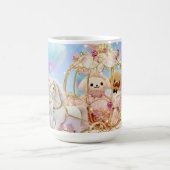 Süße Hundehochzeit Märchenkarosse Kaffeetasse (Mittel)