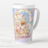 Süße Hundehochzeit Märchenkarosse Milchtasse (Rechte Ecke)