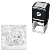 Süße Hundehochzeit Märchenkarosse Permastempel (Beispiel)