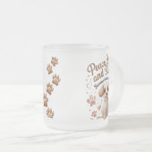 Süße Hundeliebe Glas-Mug Mattglastasse (VorderseiteRechts)