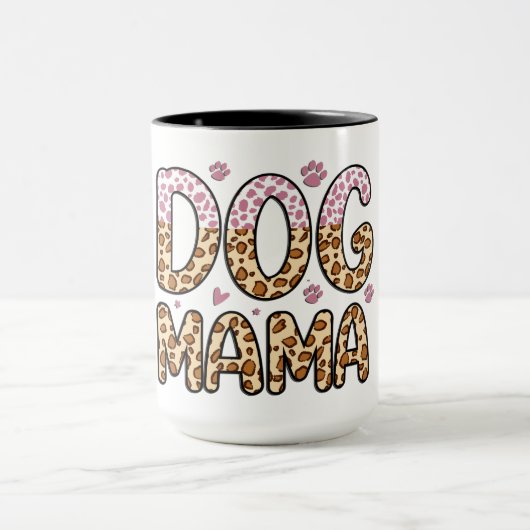 Süße Hundemama Tasse (Zentrum)