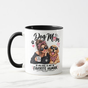 Süße Hundemutter Golden Retriever Kaffeeliebhaberi Tasse