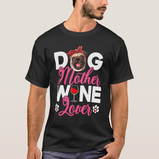 Süße Hundemutter Mops Hundemuttertag 1 T-Shirt (Vorderseite)
