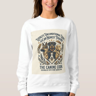 Süße Hundemutter Sweatshirt für Frauen   Cozy Gesc