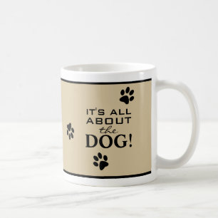 Süße Hundepfoten-Typografie Lustiger Hundebesitzer Kaffeetasse
