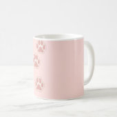 Süße Hundepfotenabdrücke Muster Kaffeetasse (VorderseiteRechts)