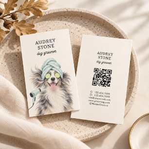 Süße Hundetrimmer-Hundepflege-Visitenkarte Visitenkarte