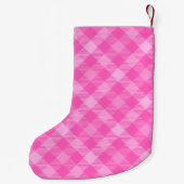 Süße Hütte Rosa und Lila Kleiner Weihnachtsstrumpf (Rückseite)