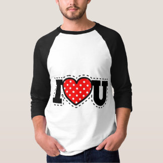 Süße I Heart U romantische Valentinstag-Grafik T-Shirt