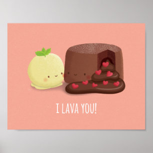 Süße I Lava You Essen Puns Paar Zimmer Dekoration