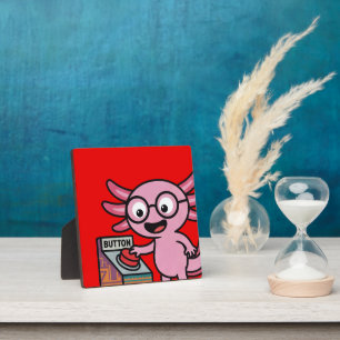 Süße ich Axolotl Fragen aztekisch Oh Nein roter Kn Fotoplatte