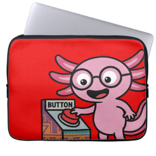 Süße ich Axolotl Fragen aztekisch Oh Nein roter Kn Laptopschutzhülle