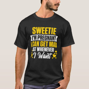 Süße ich bin schwanger ich kann mich über wann auc T-Shirt