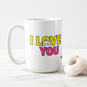 Süße Ich liebe dich Grafik für Geschenke und Bekle Kaffeetasse