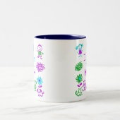 Süße Ich Liebe Dich Mama Doodle Kaffeetasse (Mittel)