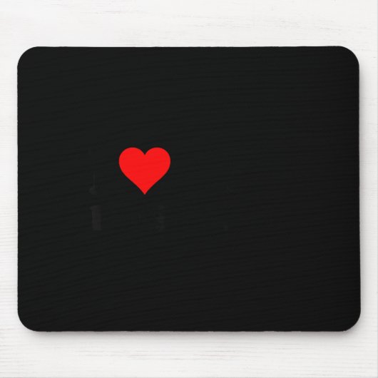 Süße ich liebe meinen Mann Grafik Kunst Mousepad (Vorne)