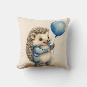Süße Igel Blaue Luftballon Jungen Kissen