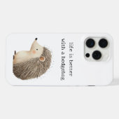 Süße Igel iPhone Hülle (Rückseite (Horizontal))