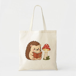 Süße Igel-Tasche mit Pilzlampe zum Lesen Tragetasche