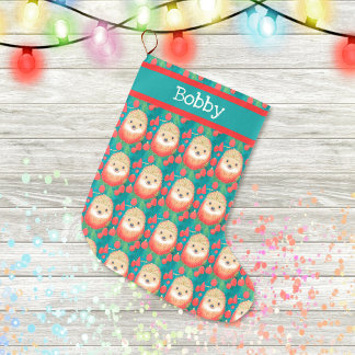 Süße Igel und Gumdrops Großer Weihnachtsstrumpf
