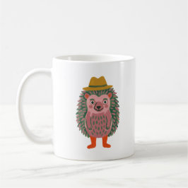 Süße Igel-Welpen-Tasse in Massivem Staubrosa Kaffeetasse
