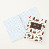 Süße Igelpilze Wald Waldtiere Notizblock (Innenseite)