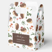 Süße Igelpilze Waldtier Geschenkschachtel (Geöffnet)
