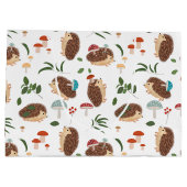 Süße Igelpilze Waldtier Große Geschenktüte (Rückseite)