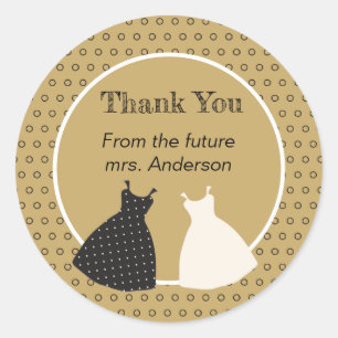 Süße Illustration Aufkleber für Brautdusche