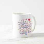 Süße Illustrationskunst für beste Freunde Kaffeetasse (VorderseiteRechts)