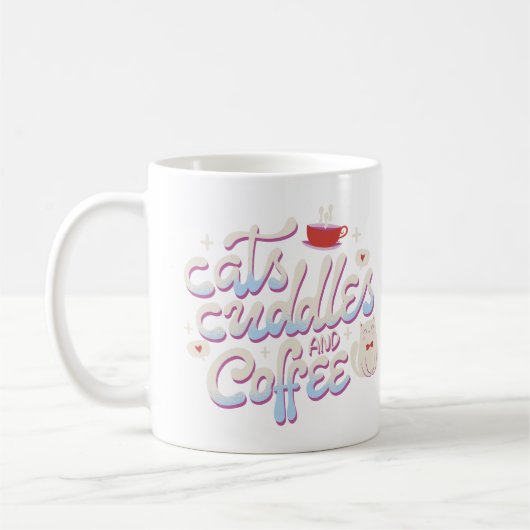 Süße Illustrationskunst für beste Freunde Kaffeetasse (Links)