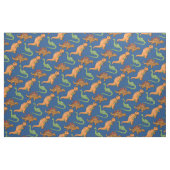 Süße illustrierte Dinosaurier-Muster Stoff (Fat Quarter (45,7 x 55,9 cm))