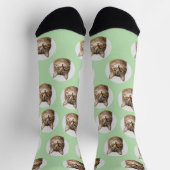 Süße individuelle Katzenfoto-Socken Socken (Oben)