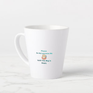 Süße, individuelle Latte-Tasse mit lustigem Text Milchtasse