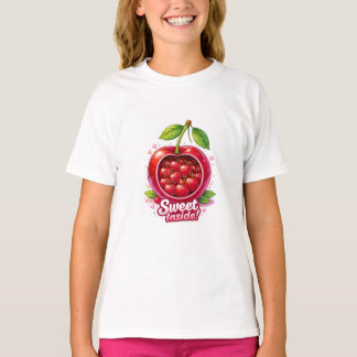 Süße Innere Kirsche Grafik T-Shirt