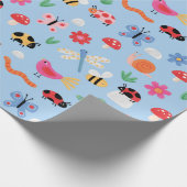 Süße Insekten Geschenkpapier (Ecke)