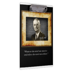 Süße inspirierende Napoleon Hill Klemmbrett