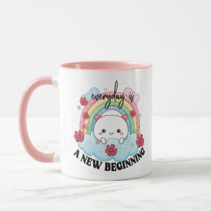 Süße inspirierende Tageswortkunst Tasse