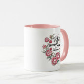 Süße inspirierende Wortkunst positive Gedanken Tasse (VorderseiteRechts)