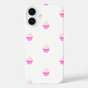 Süße iPhone-Hülle mit rosa Cupcake iPhone 16 Hülle