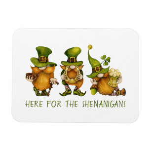 Süße irische Gnome, individuelles Happy St. Patric Magnet