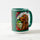 Süße Irish Setter Kaffeetasse (VorderseiteRechts)