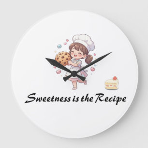 SÜSSE IST DAS REZEPT SÜßES ANIME GROßE WANDUHR