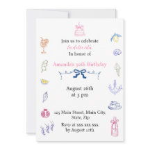 Süße italienische minimalistische Geburtstagsfeier