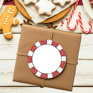 Süße italienische Weihnachtsplätzchen Blanko Runder Aufkleber