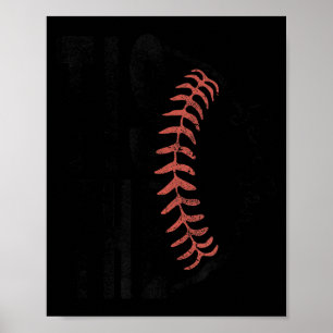 Süße Jahreszeit Baseball Softball Lustig Poster