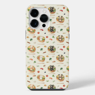 Süße japanische Bento-Box und Tier-Reis-Kunst iPhone 14 Pro Max Hülle