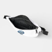 Süße Jeans-Patchwork-Hunde-Illustration Bauchtasche (Offen)